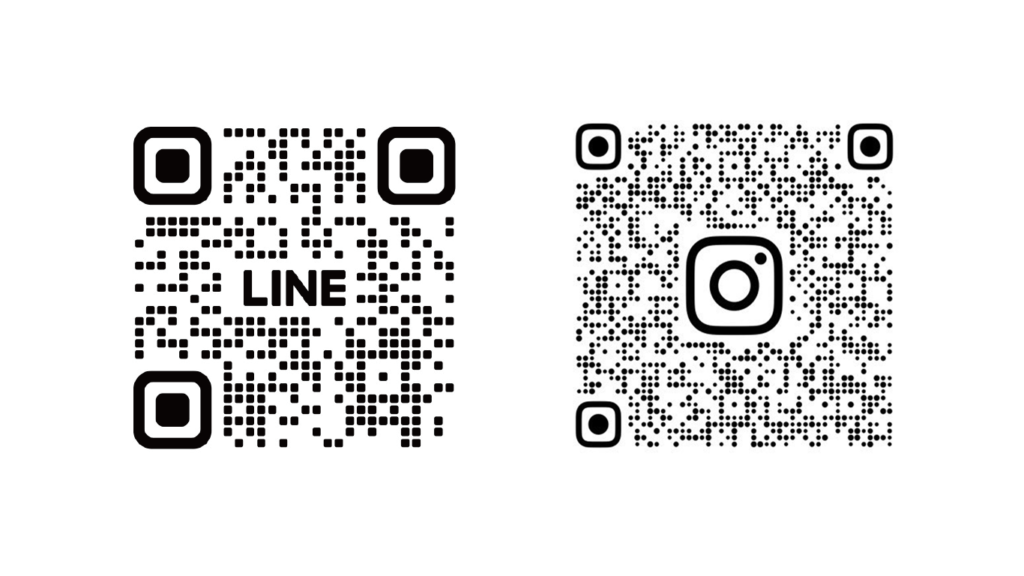 LINE、InstagramのQRコード